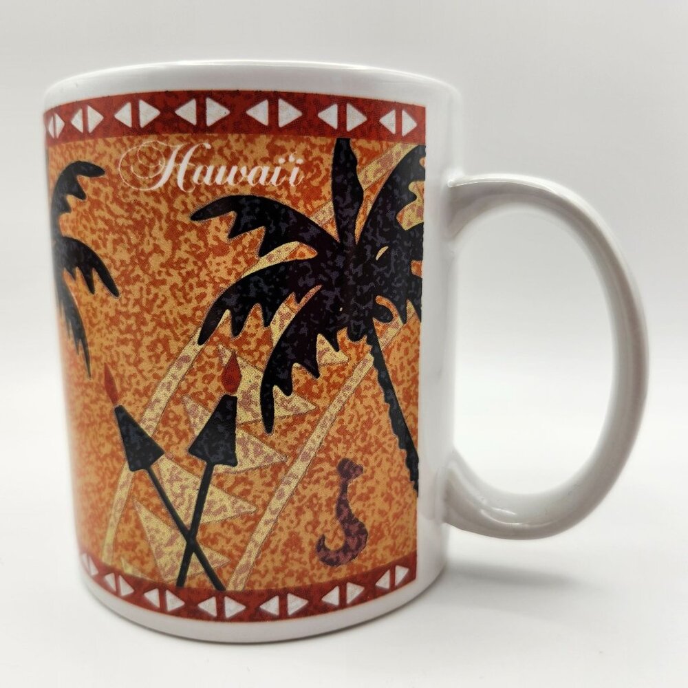 Vintage 90s Island Heritage Hawaii Sunset Ceramic Coffee Mug 12oz